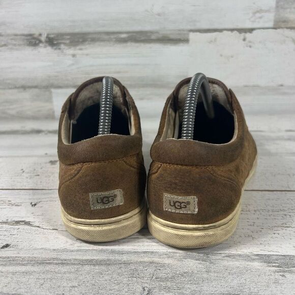 UGG Womens Jemma Quilted Suede Slip-On Cap Toe Sneaker Shoe Brown Size 9 - Picture 3 of 8